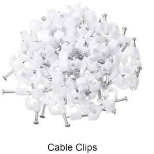 Brand New Bag of 30 Cable Clips 6mm for Micro USB Extension Cable Outdoor Camera